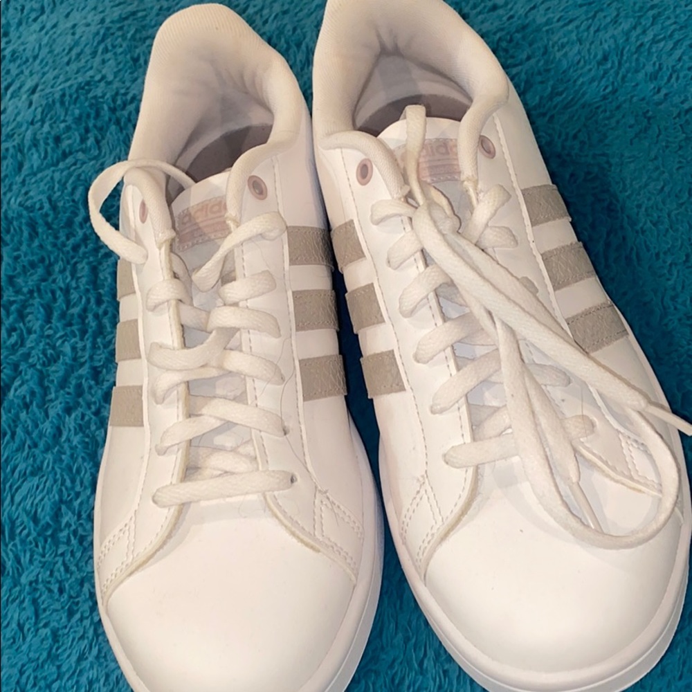 Adidas white sneakers